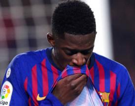 Ousmane Dembele con el FC Barcelona