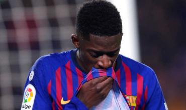 Ousmane Dembele con el FC Barcelona