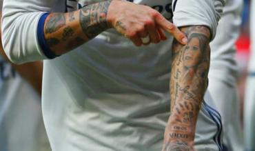 Sergio Ramos y sus tatuajes